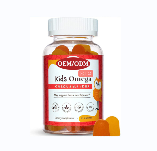 Handa na sa Ship Omega Gummies Para sa mga Bata Ang Makapangyarihan na Brain Omega 369+DHA Fish Oil Immune Support para sa mga Bata
